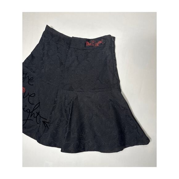Desigual Women's Harina mii Skirt black and red  size small - Picture 5 of 13
